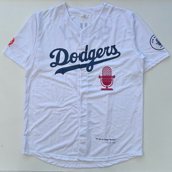Los Angeles Dodgers Vin Scully MLB Baseball Jersey Size Men’s XL Licensed - Picture 1 of 8
